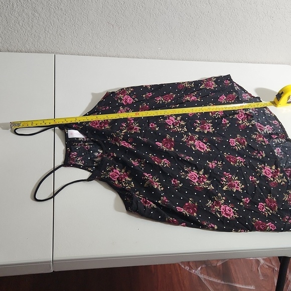 Nobo Camisole Womens keyhole floral blouse high low round spaghetti Large - Picture 8 of 8